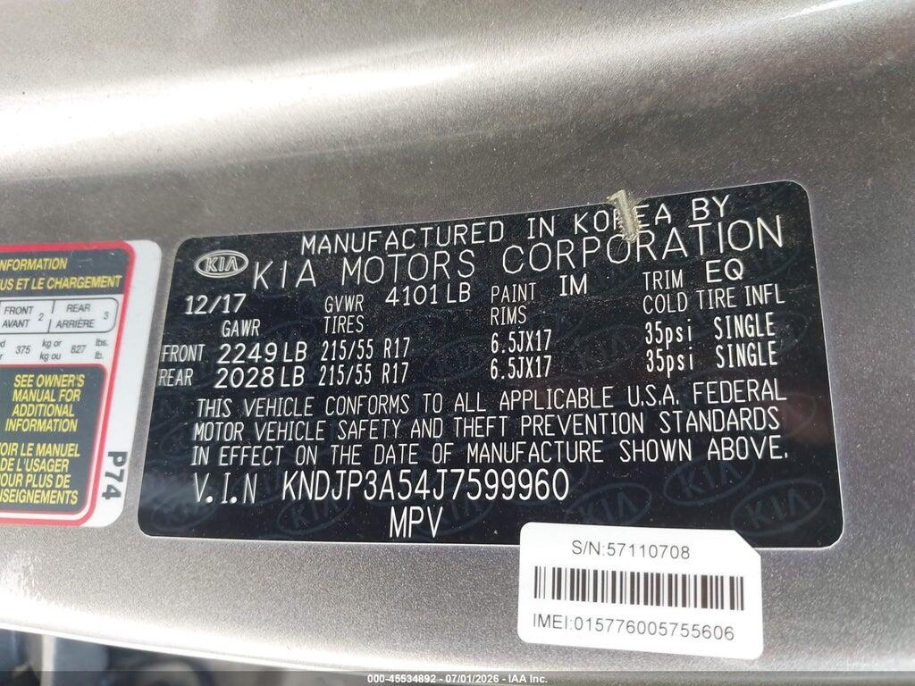 KNDJP3A54J7599960 2018 KIA SOUL photo no. 9