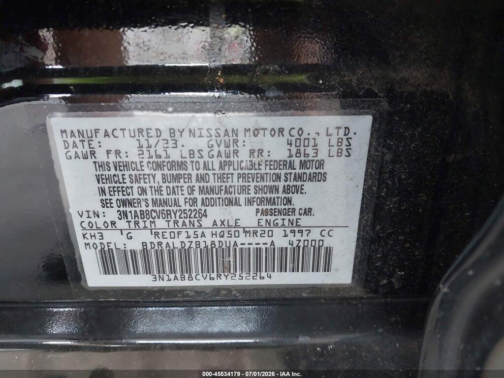 3N1AB8CV6RY252264 2024 NISSAN SENTRA photo no. 9