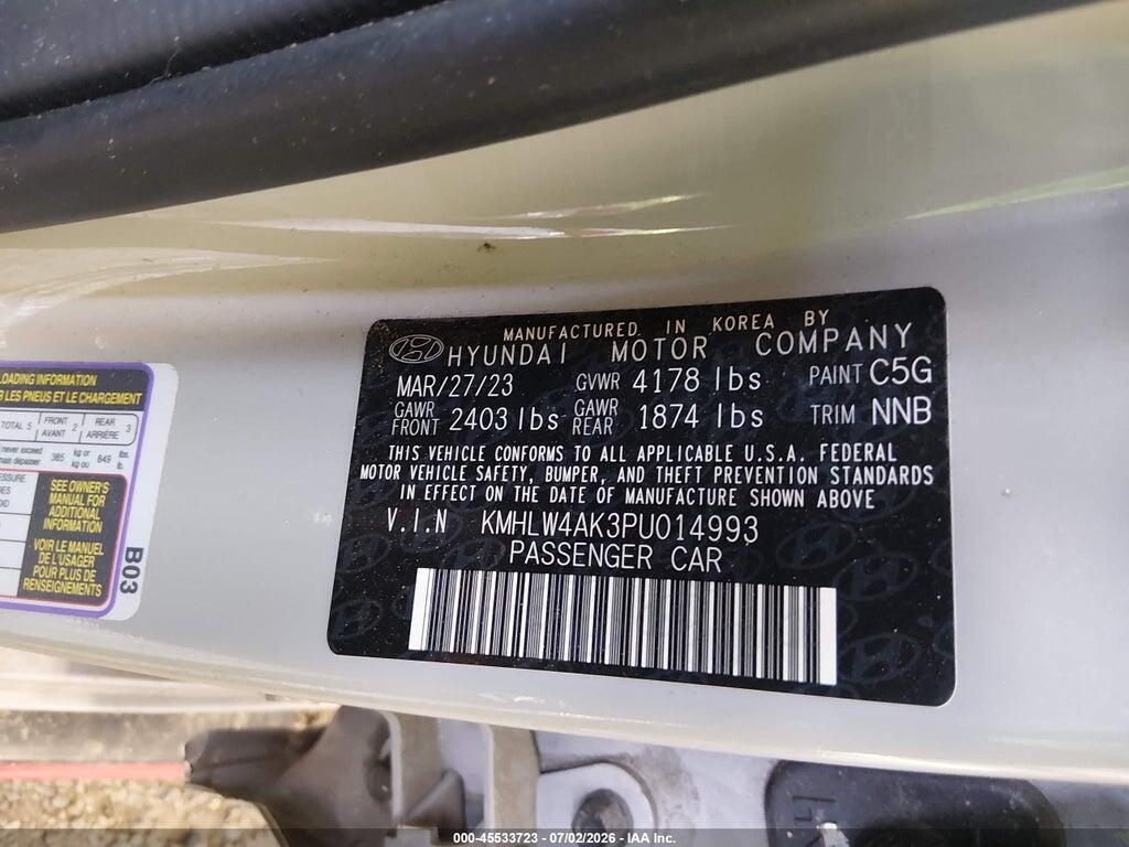 KMHLW4AK3PU014993 2023 HYUNDAI ELANTRA N photo no. 9