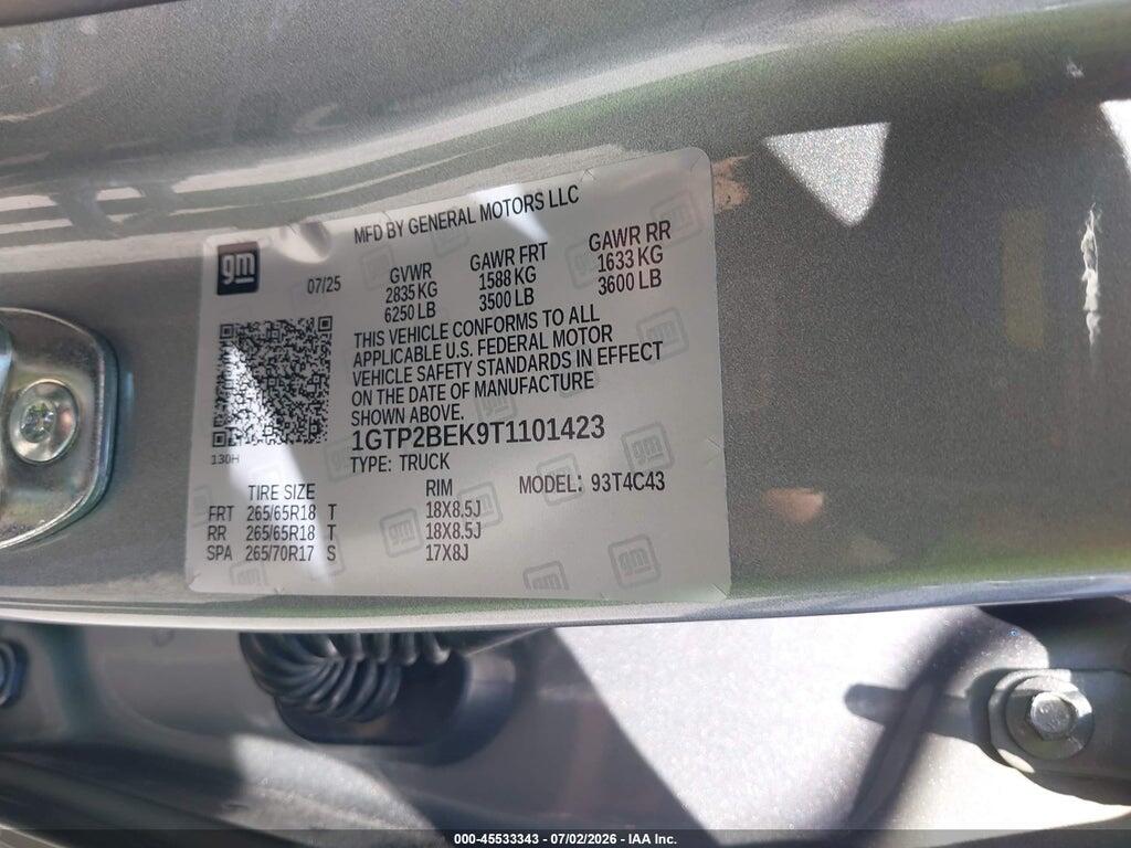 1GTP2BEK9T1101423 2026 GMC CANYON photo no. 9