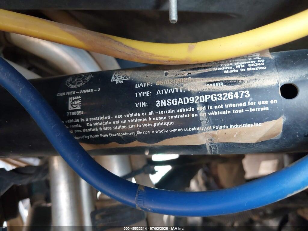 3NSGAD920PG326473 2023 POLARIS RZR photo no. 10