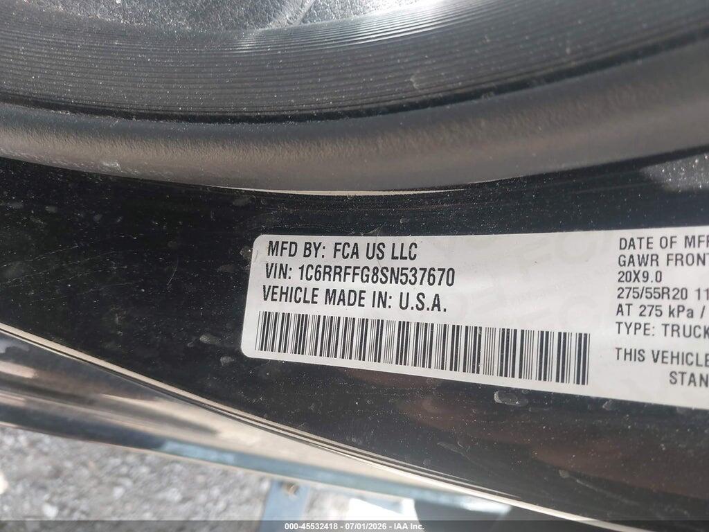1C6RRFFG8SN537670 2025 RAM 1500 photo no. 9