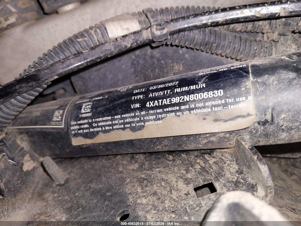 4XATAE992N8006830 2022 POLARIS RANGER photo no. 10