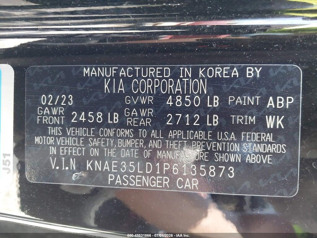 KNAE35LD1P6135873 2023 KIA STINGER photo no. 9