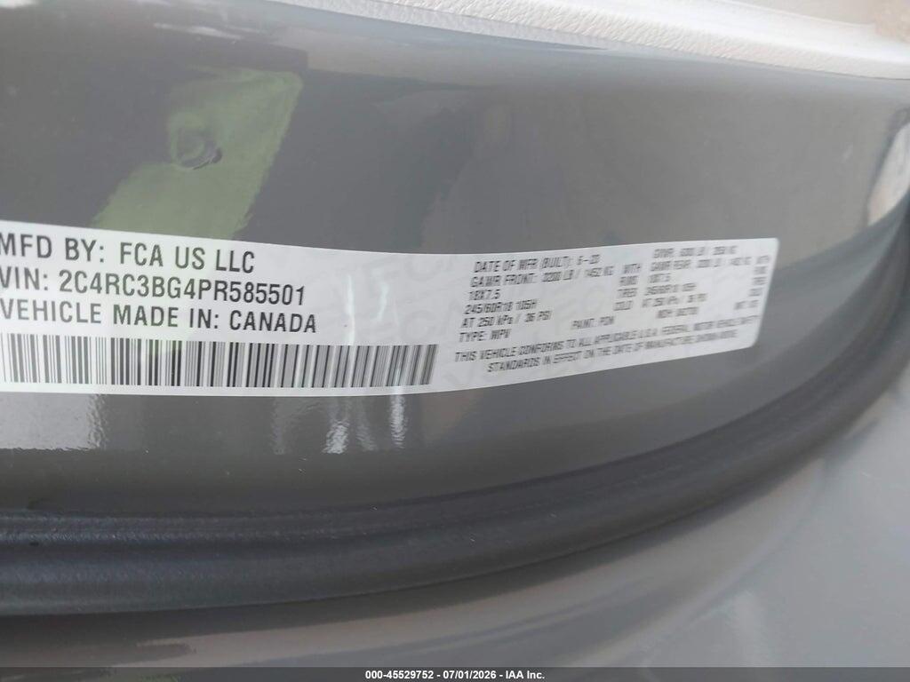 2C4RC3BG4PR585501 2023 CHRYSLER PACIFICA photo no. 9