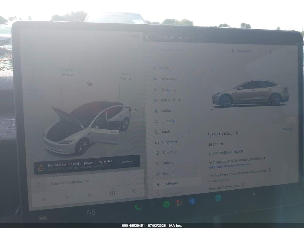 5YJ3E1EA4RF762431 2024 TESLA MODEL 3 photo no. 7