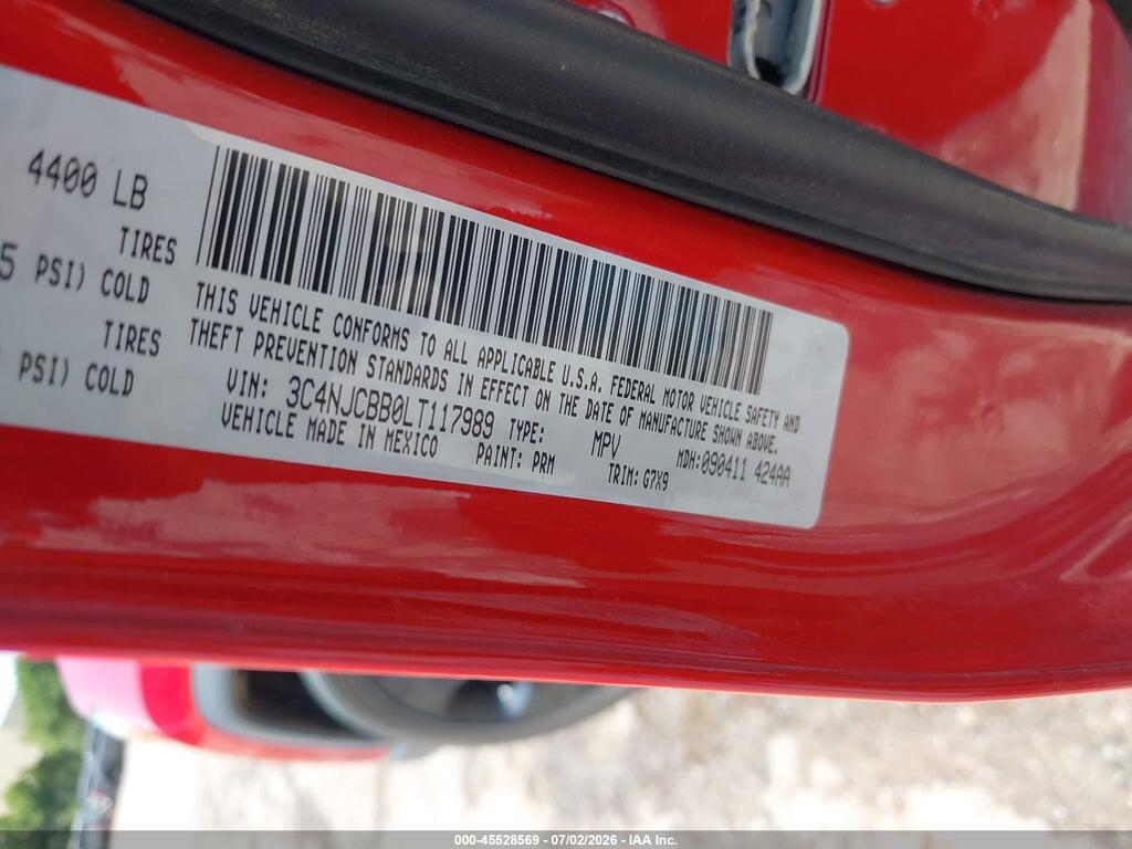 3C4NJCBB0LT117989 2020 JEEP COMPASS photo no. 9