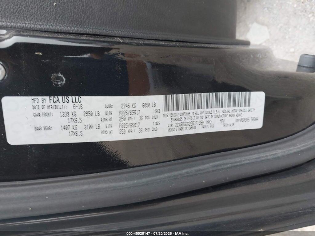 2C4RDGEG2GR371350 2016 DODGE GRAND CARAVAN photo no. 9