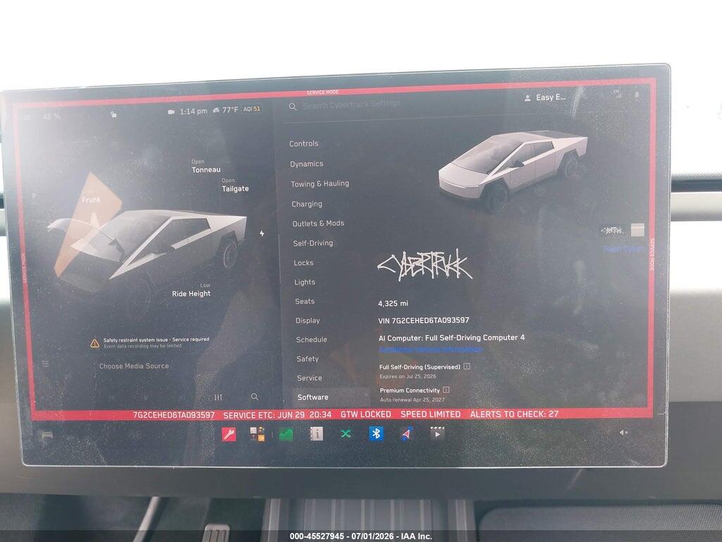 7G2CEHED6TA093597 2026 TESLA CYBERTRUCK photo no. 7