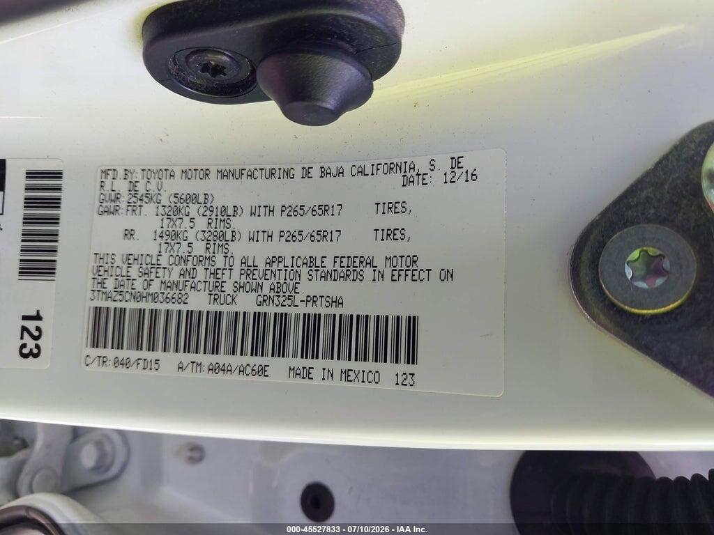 3TMAZ5CN0HM036682 2017 TOYOTA TACOMA photo no. 9