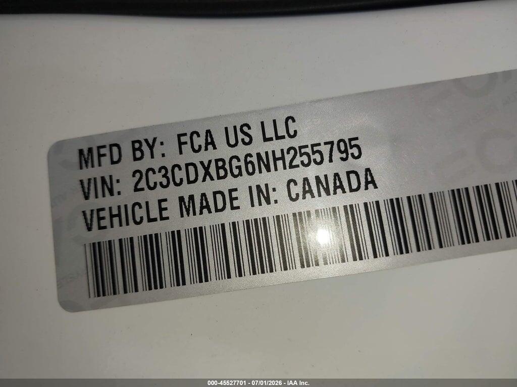 2C3CDXBG6NH255795 2022 DODGE CHARGER photo no. 9
