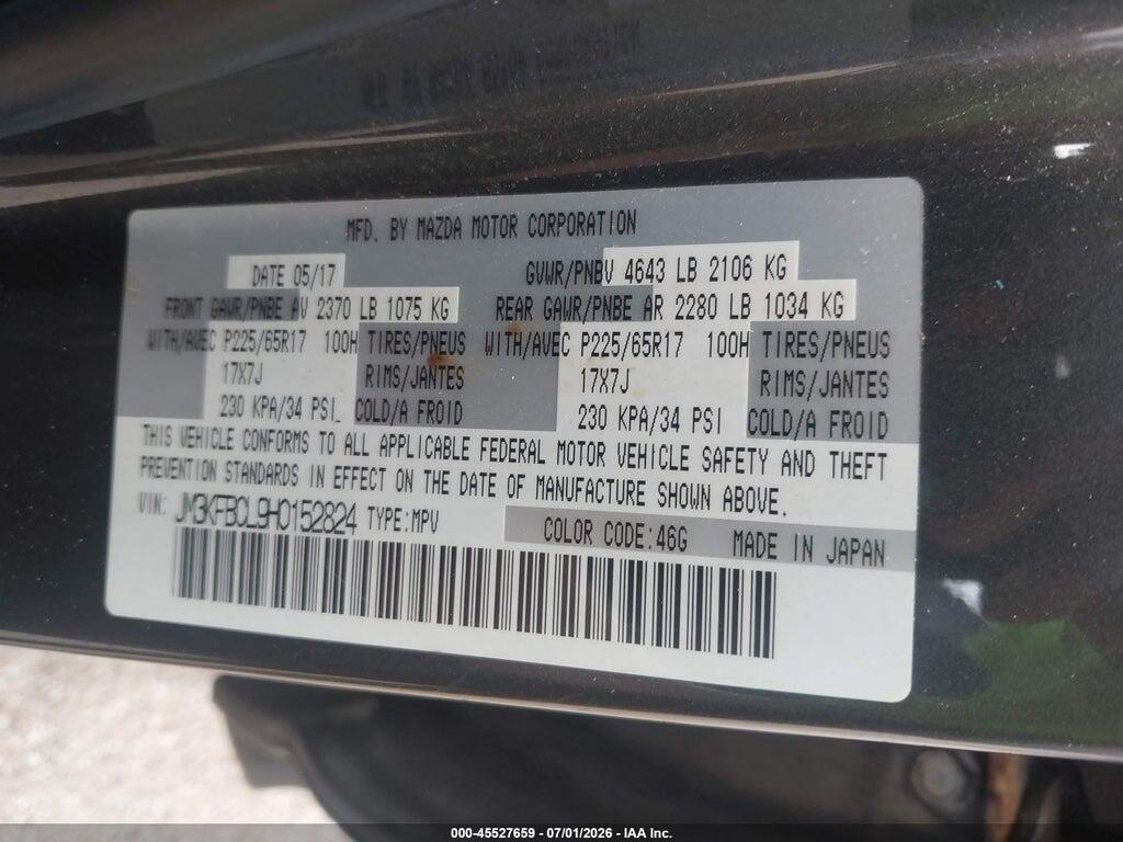 JM3KFBCL9H0152824 2017 MAZDA CX-5 photo no. 9