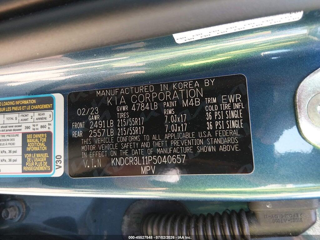 KNDCR3L11P5040657 2023 KIA NIRO EV photo no. 9