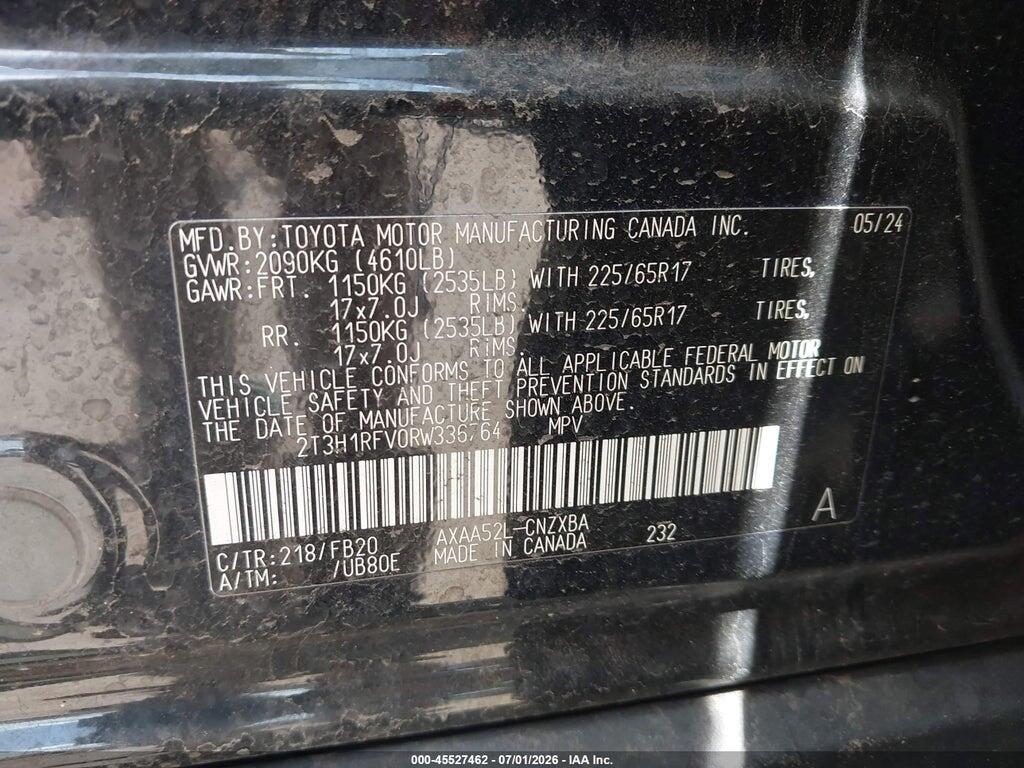 2T3H1RFV0RW336764 2024 TOYOTA RAV4 photo no. 9