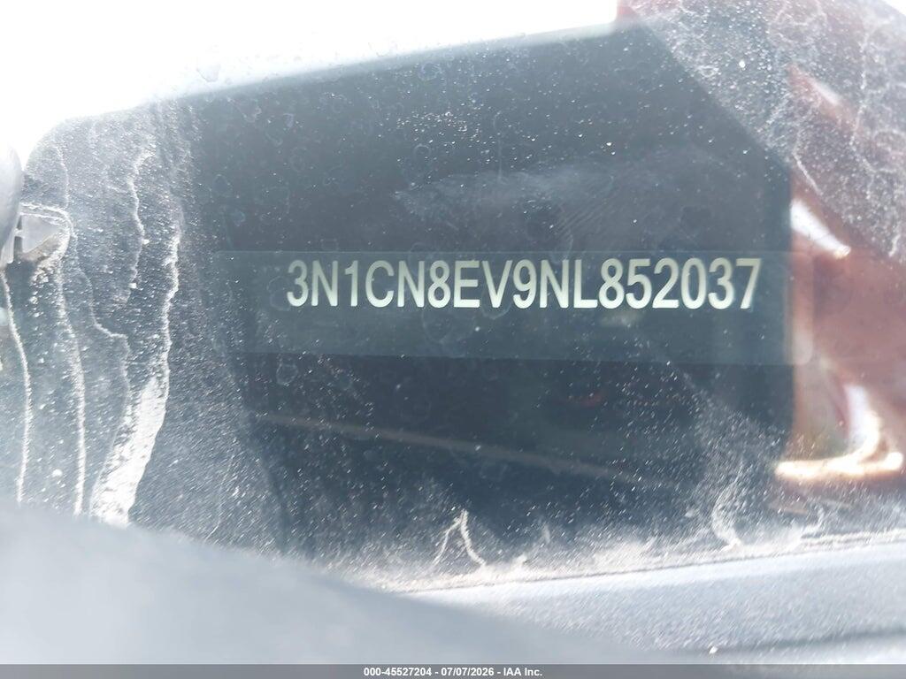3N1CN8EV9NL852037 2022 NISSAN VERSA photo no. 9