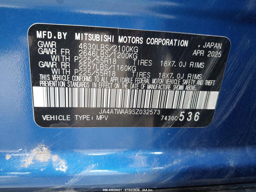 JA4ATWAA9SZ032573 2025 MITSUBISHI ECLIPSE CROSS photo no. 9