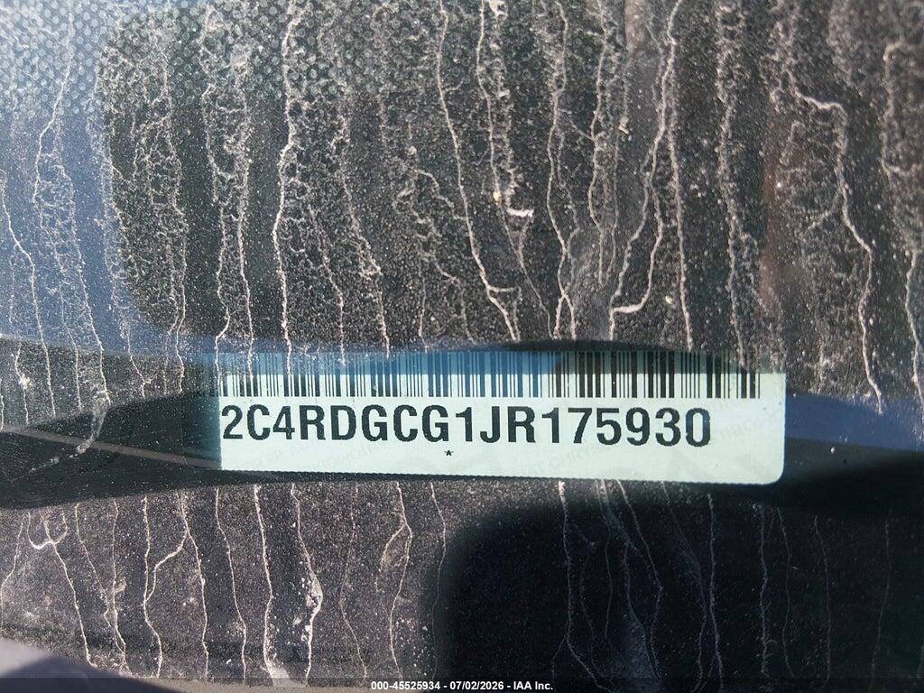 2C4RDGCG1JR175930 2018 DODGE GRAND CARAVAN photo no. 9