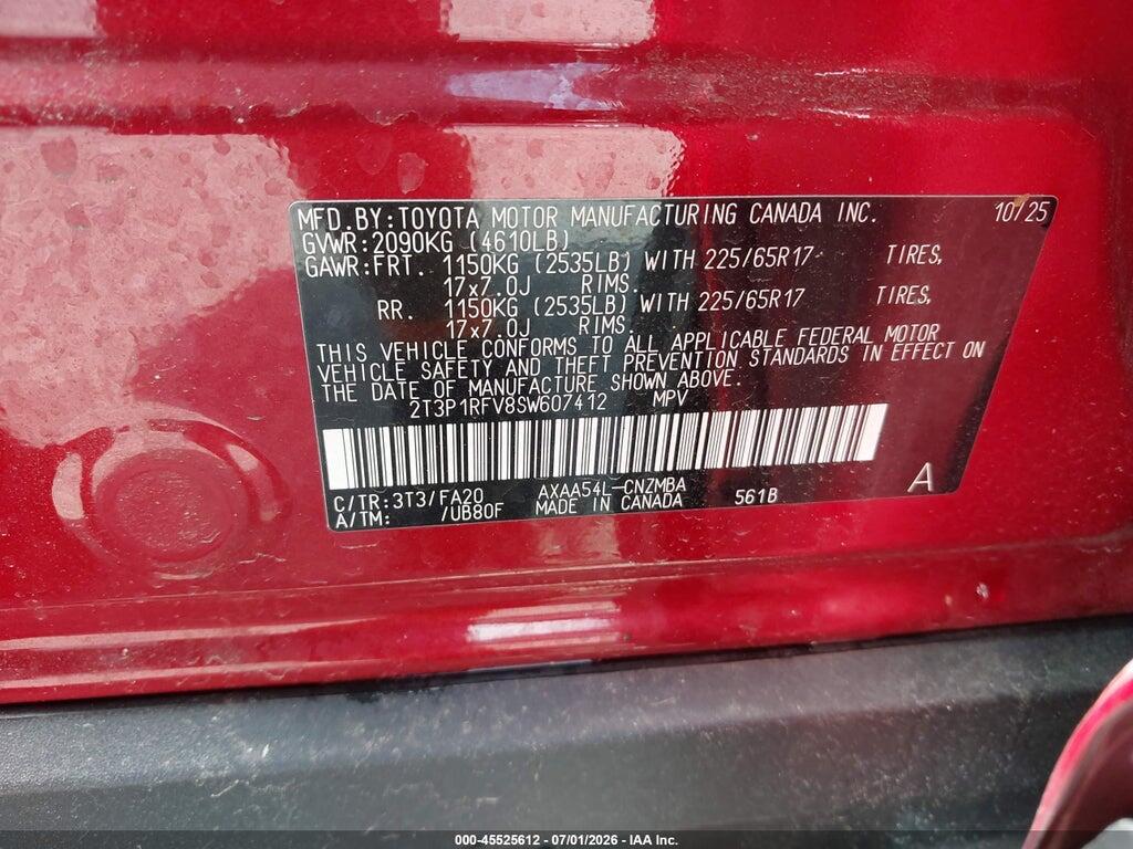 2T3P1RFV8SW607412 2025 TOYOTA RAV4 photo no. 9