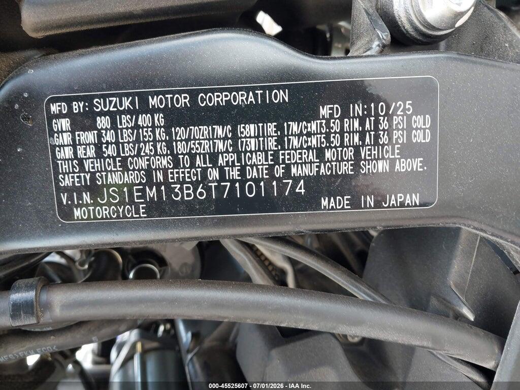 JS1EM13B6T7101174 2026 SUZUKI GSX800 photo no. 10