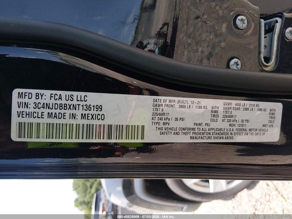 3C4NJDBBXNT136199 2022 JEEP COMPASS photo no. 9