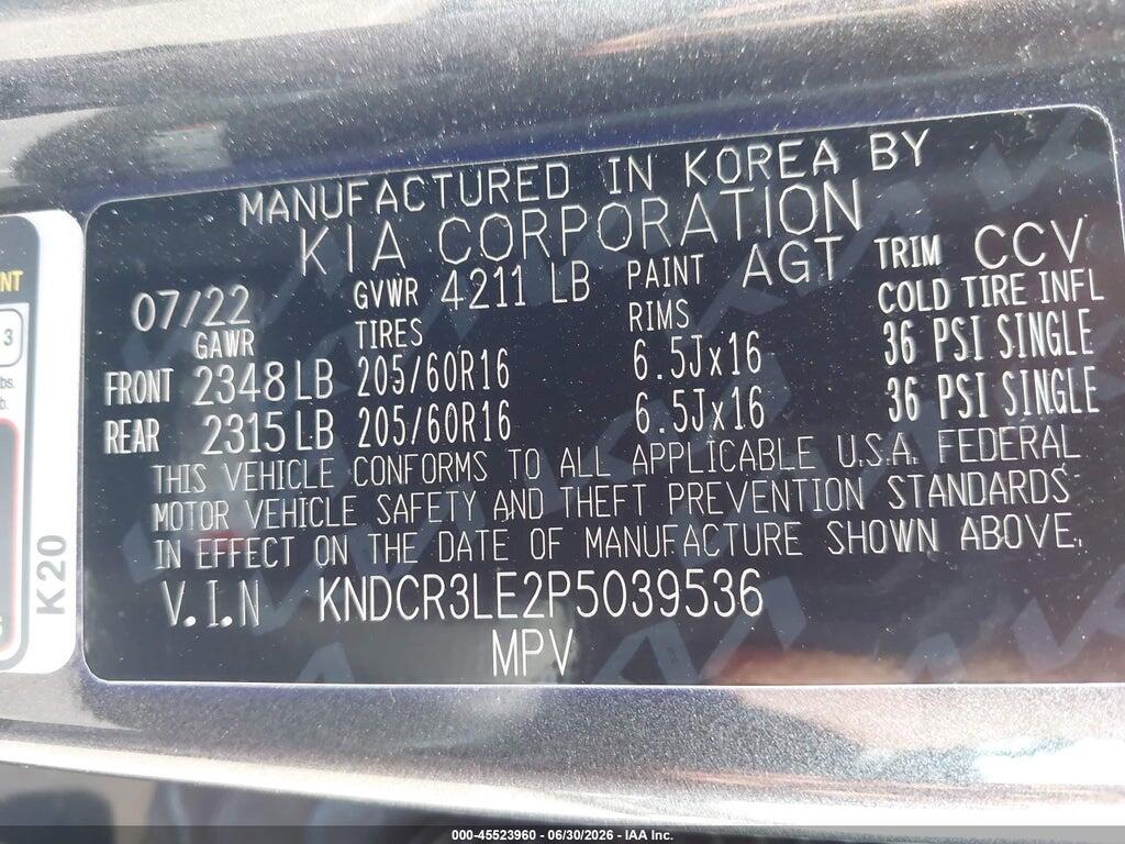 KNDCR3LE2P5039536 2023 KIA NIRO photo no. 9