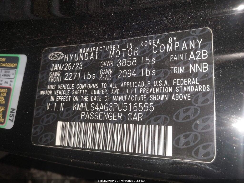 KMHLS4AG3PU516555 2023 HYUNDAI ELANTRA photo no. 9
