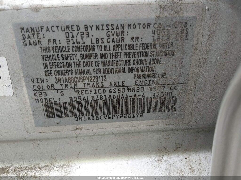 3N1AB8CV6PY228172 2023 NISSAN SENTRA photo no. 9