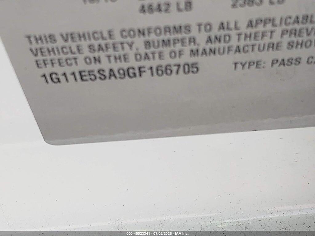 1G11E5SA9GF166705 2016 CHEVROLET MALIBU LIMITED photo no. 9