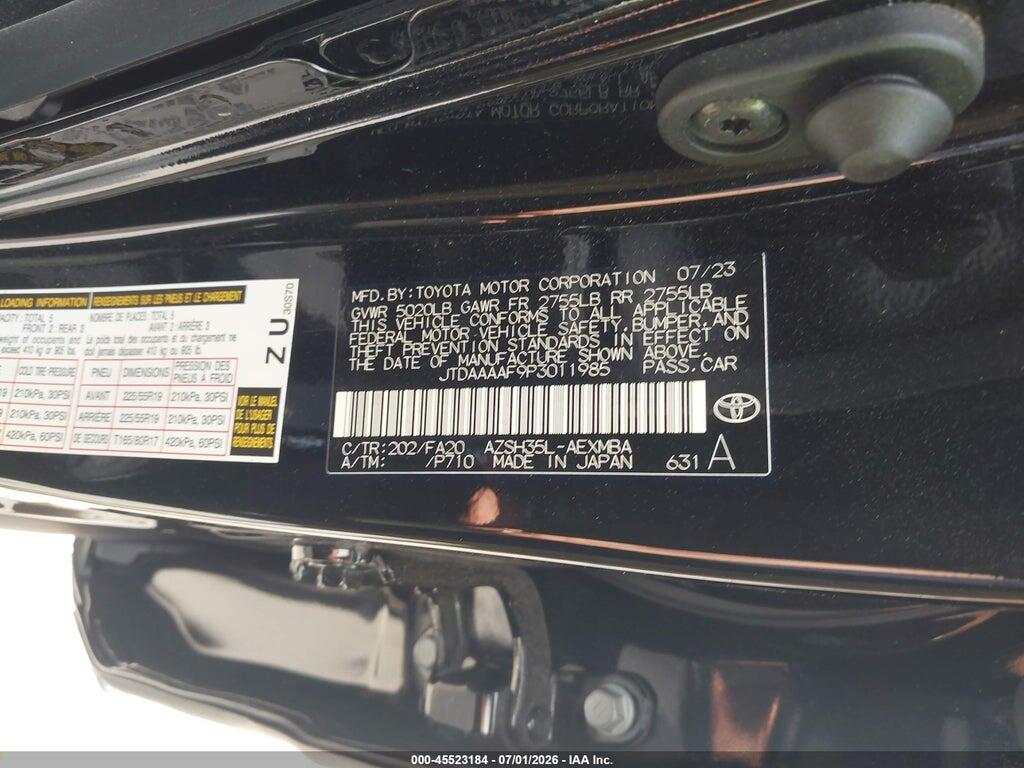 JTDAAAAF9P3011985 2023 TOYOTA CROWN photo no. 9
