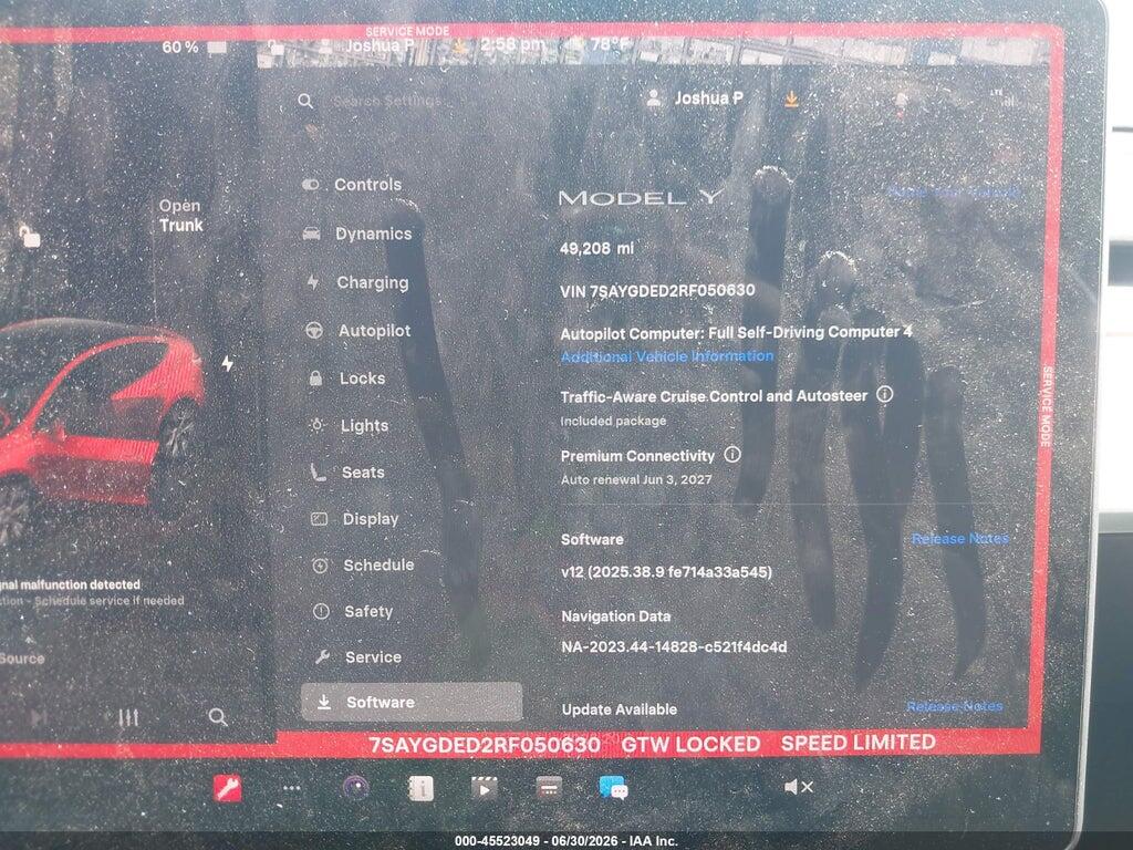 7SAYGDED2RF050630 2024 TESLA MODEL Y photo no. 7
