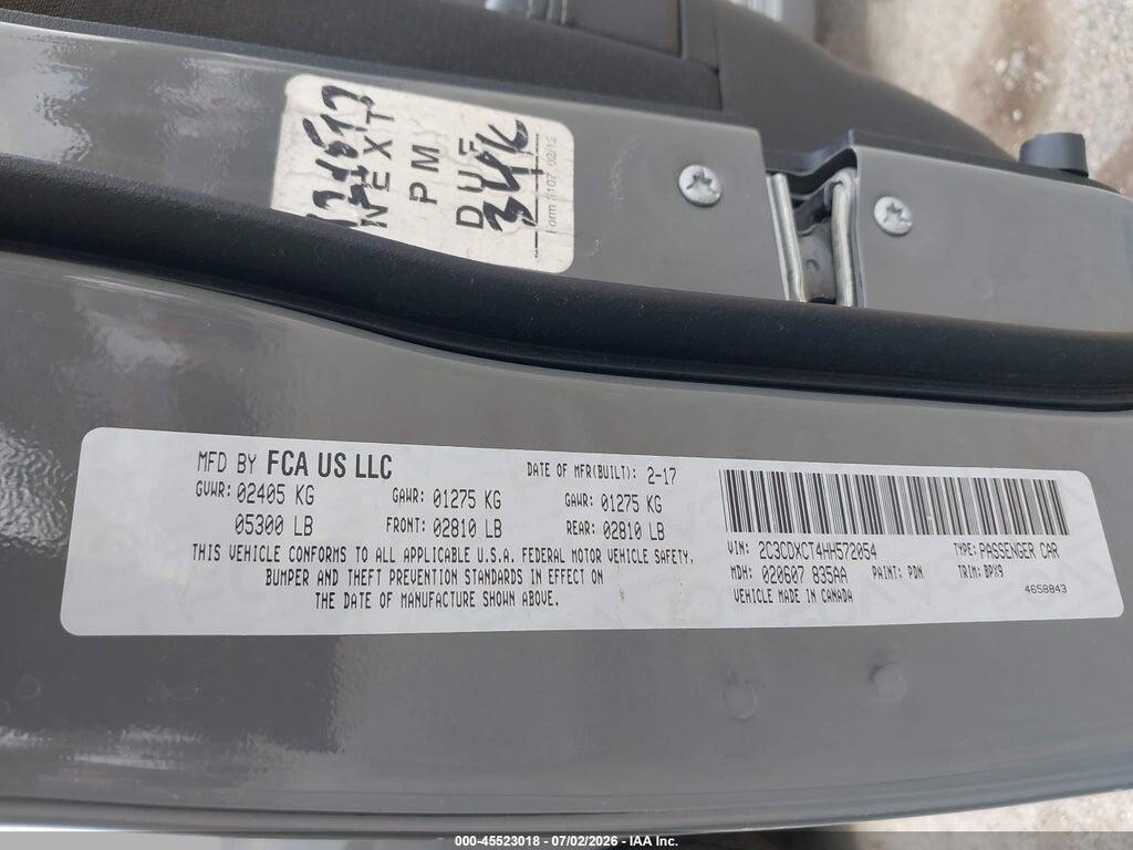 2C3CDXCT4HH572054 2017 DODGE CHARGER photo no. 9
