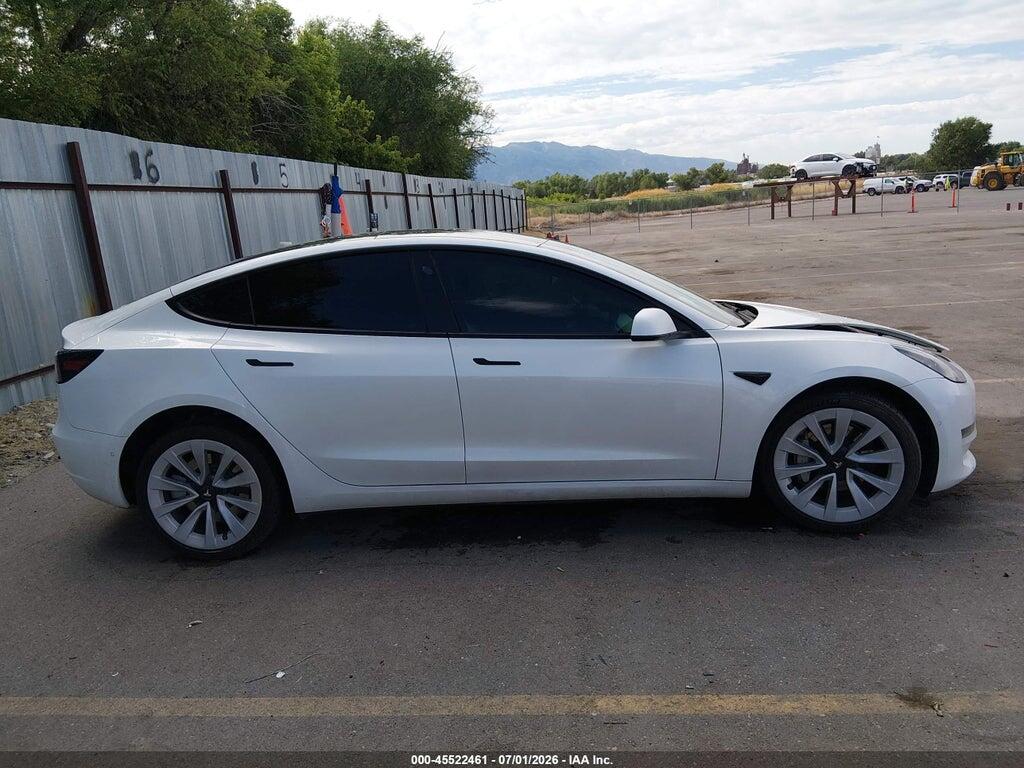 5YJ3E1EB3NF199665 2022 TESLA MODEL 3 photo no. 12