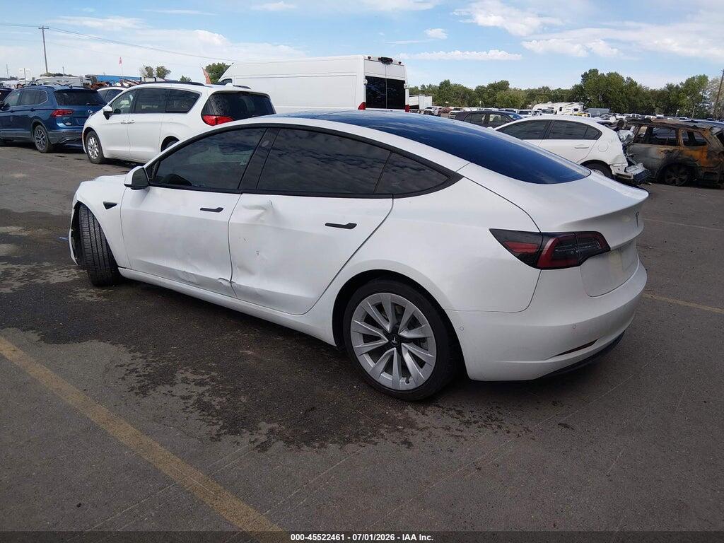 5YJ3E1EB3NF199665 2022 TESLA MODEL 3 photo no. 3