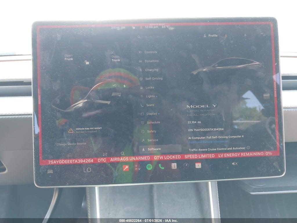 7SAYGDEE6TA394264 2026 TESLA MODEL Y photo no. 7
