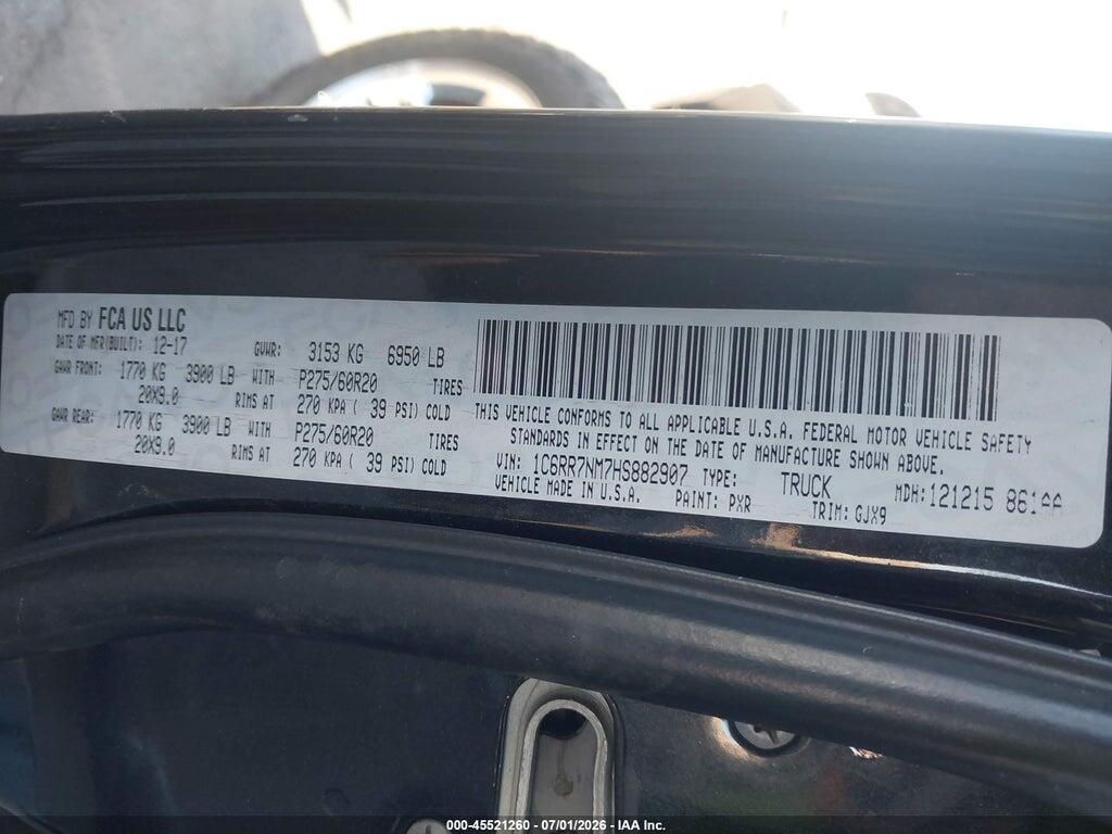 1C6RR7NM7HS882907 2017 RAM 1500 photo no. 9