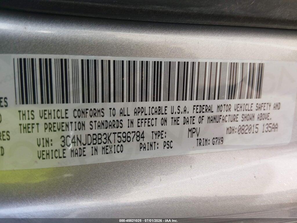 3C4NJDBB3KT596784 2019 JEEP COMPASS photo no. 9