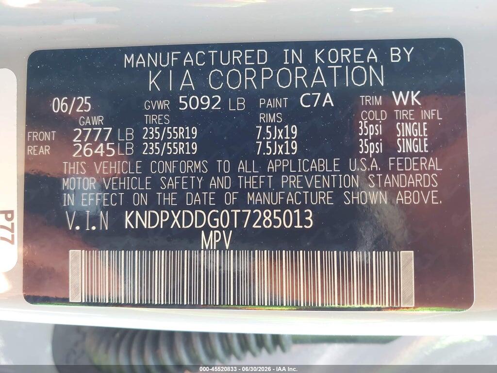 KNDPXDDG0T7285013 2026 KIA SPORTAGE HYBRID photo no. 9