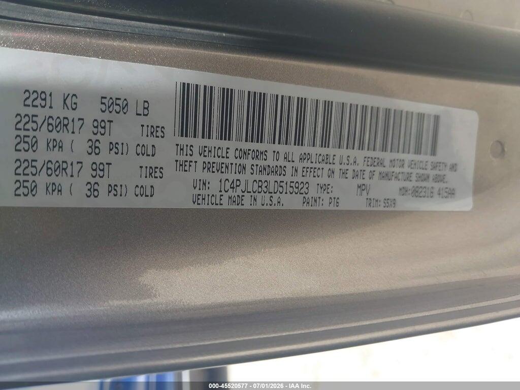 1C4PJLCB3LD515923 2020 JEEP CHEROKEE photo no. 9