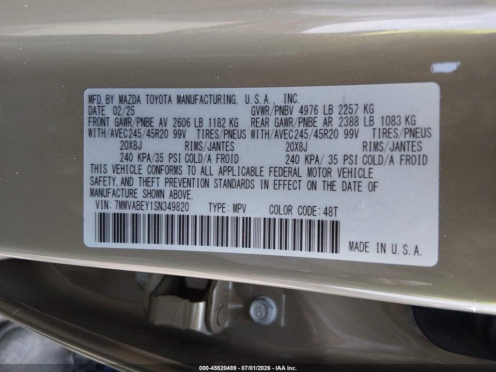 7MMVABEY1SN349820 2025 MAZDA CX-50 photo no. 9
