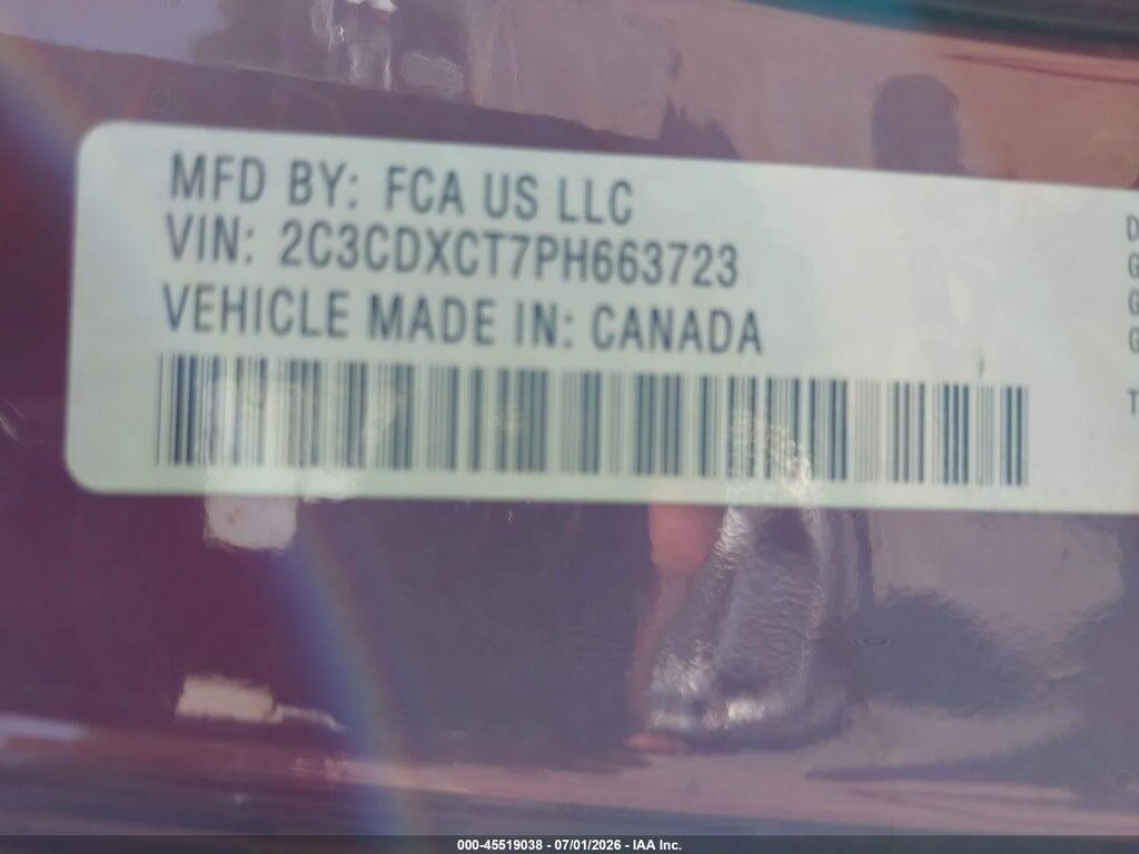 2C3CDXCT7PH663723 2023 DODGE CHARGER photo no. 9
