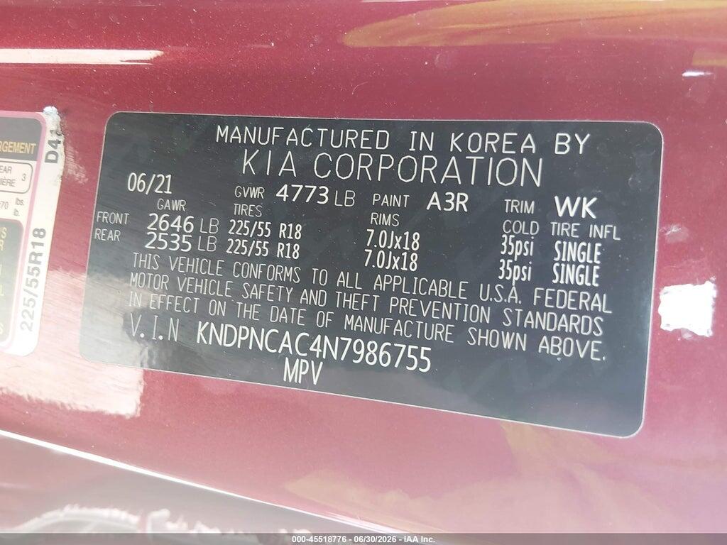 KNDPNCAC4N7986755 2022 KIA SPORTAGE photo no. 9