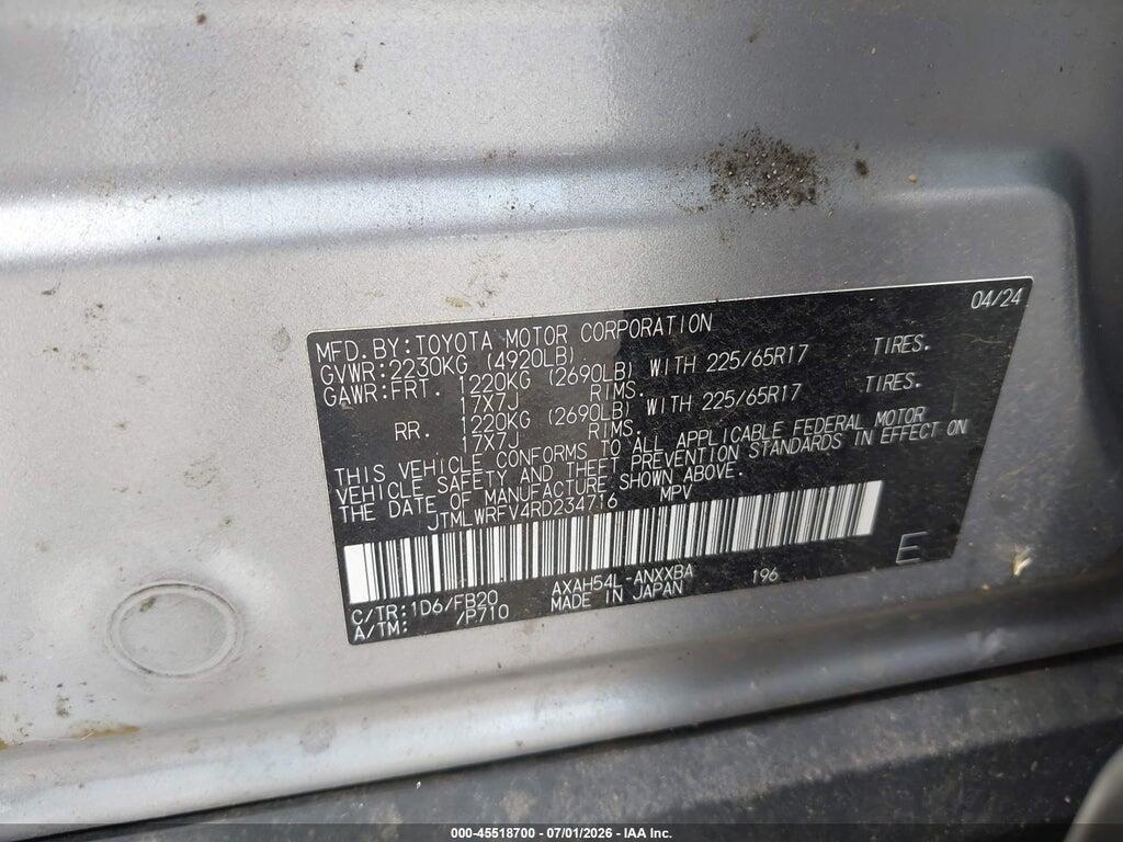 JTMLWRFV4RD234716 2024 TOYOTA RAV4 HYBRID photo no. 9