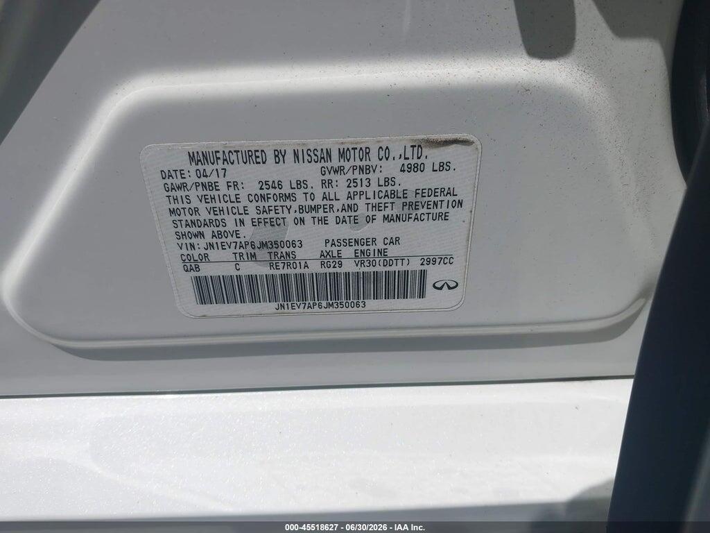JN1EV7AP6JM350063 2018 INFINITI Q50 photo no. 9
