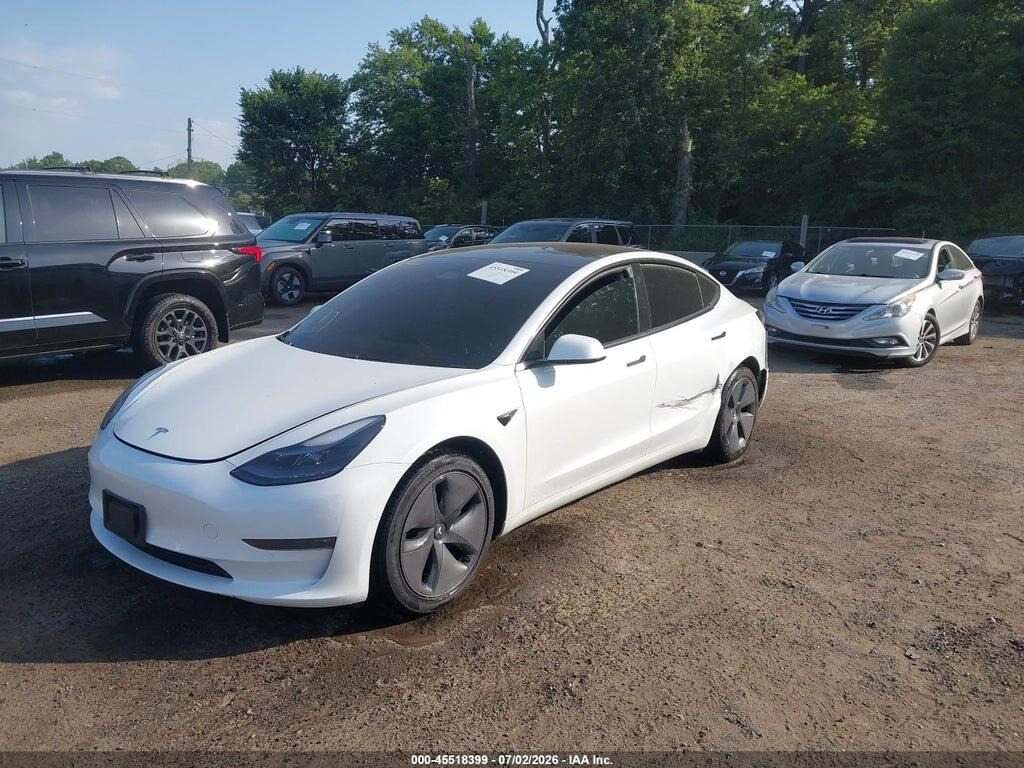 5YJ3E1EB1MF059502 2021 TESLA MODEL 3 photo no. 2