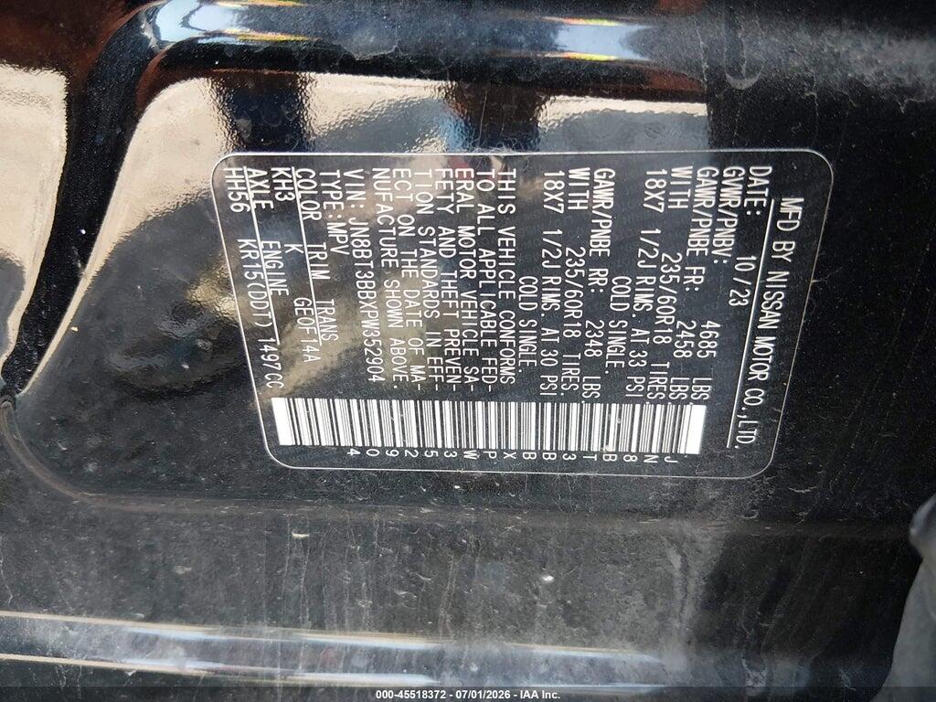 JN8BT3BBXPW352904 2023 NISSAN ROGUE photo no. 9