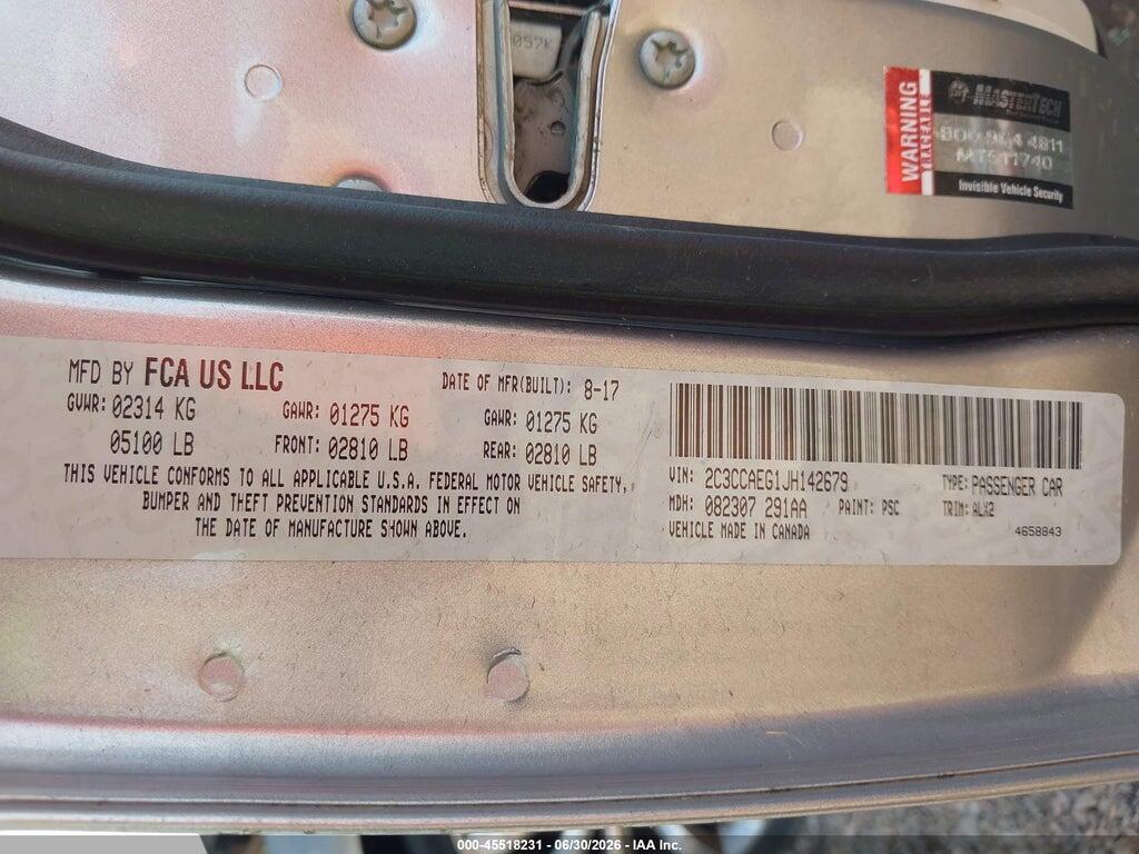 2C3CCAEG1JH142679 2018 CHRYSLER 300 photo no. 9