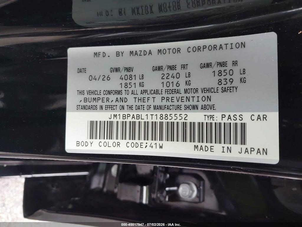 JM1BPABL1T1885552 2026 MAZDA MAZDA3 photo no. 9