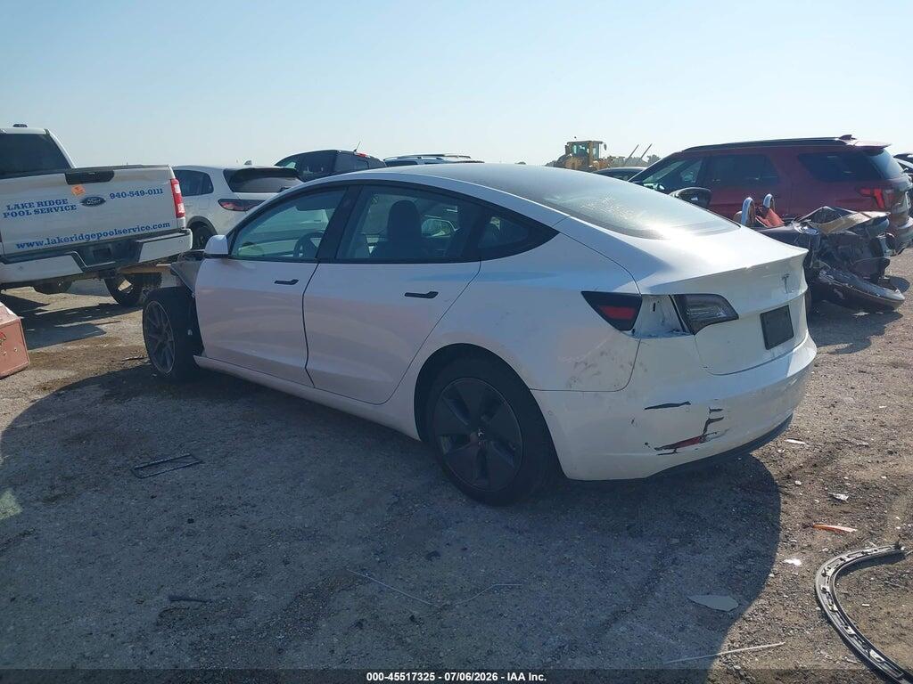 5YJ3E1EA6NF163525 2022 TESLA MODEL 3 photo no. 3