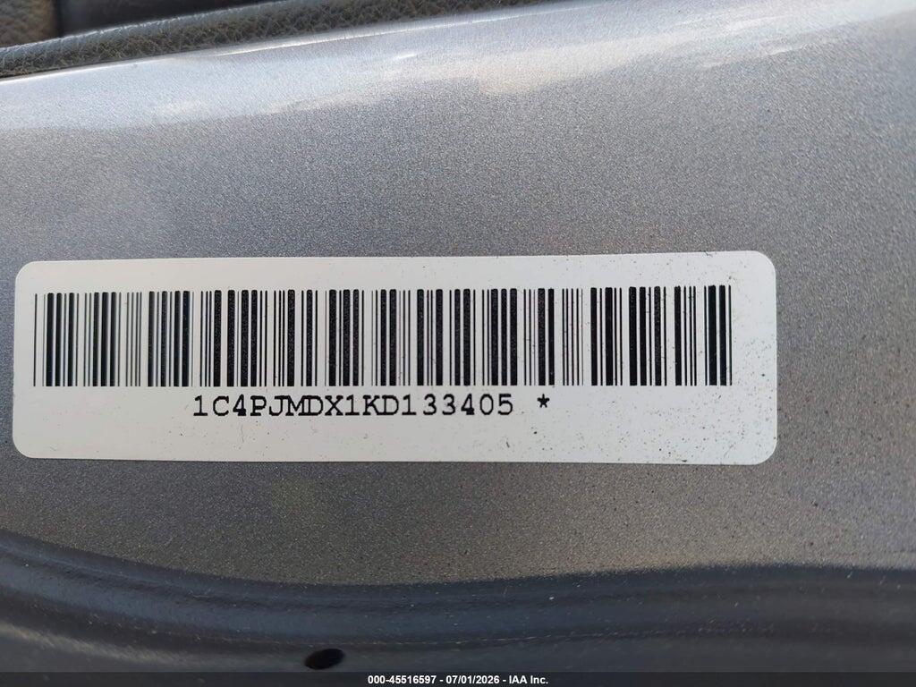 1C4PJMDX1KD133405 2019 JEEP CHEROKEE photo no. 9