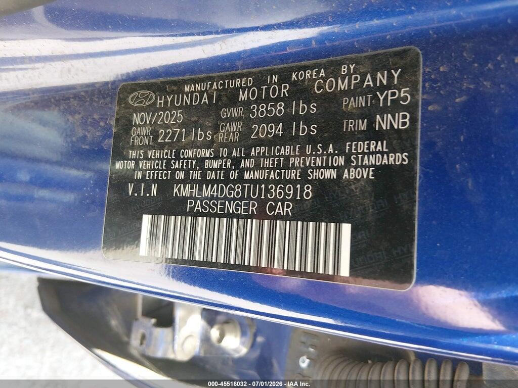 KMHLM4DG8TU136918 2026 HYUNDAI ELANTRA photo no. 9